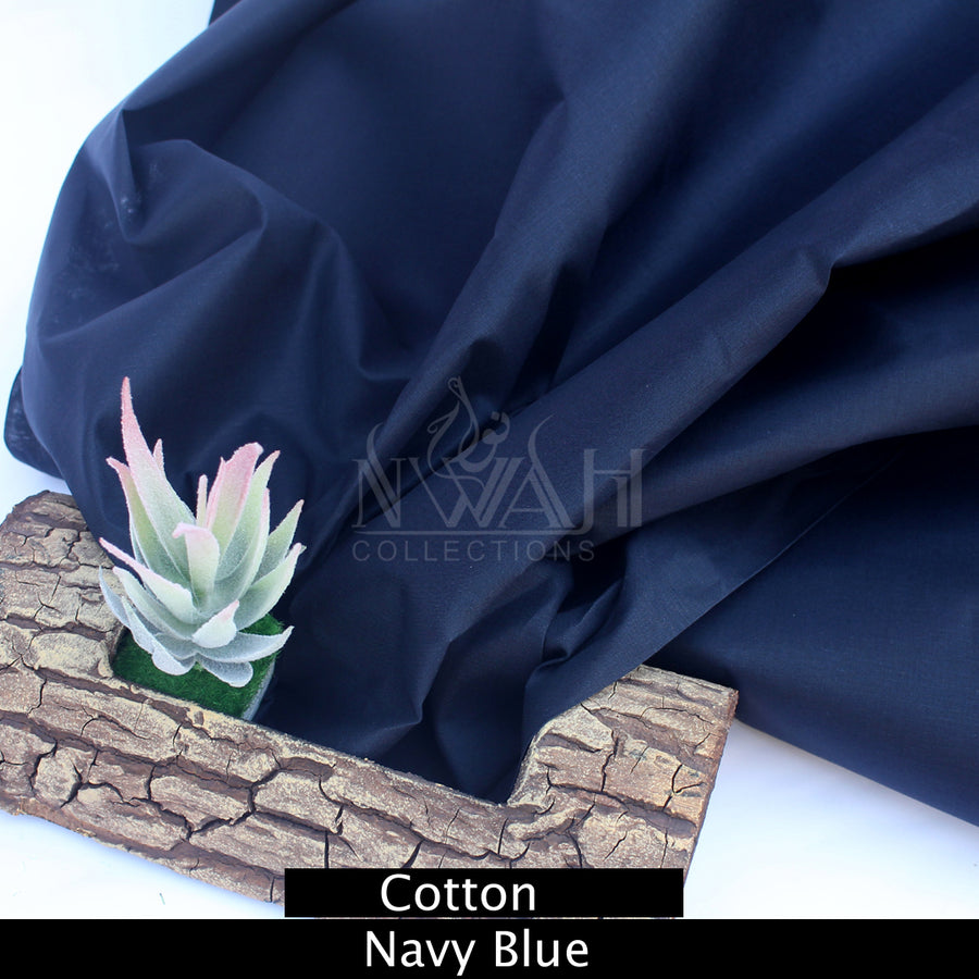 Navy COTTON ! SUMMER FABRIC
