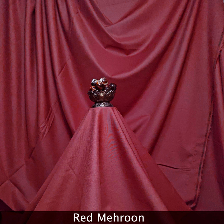 Red Mehroon Premium quality wash&wear fabric for summer seasson