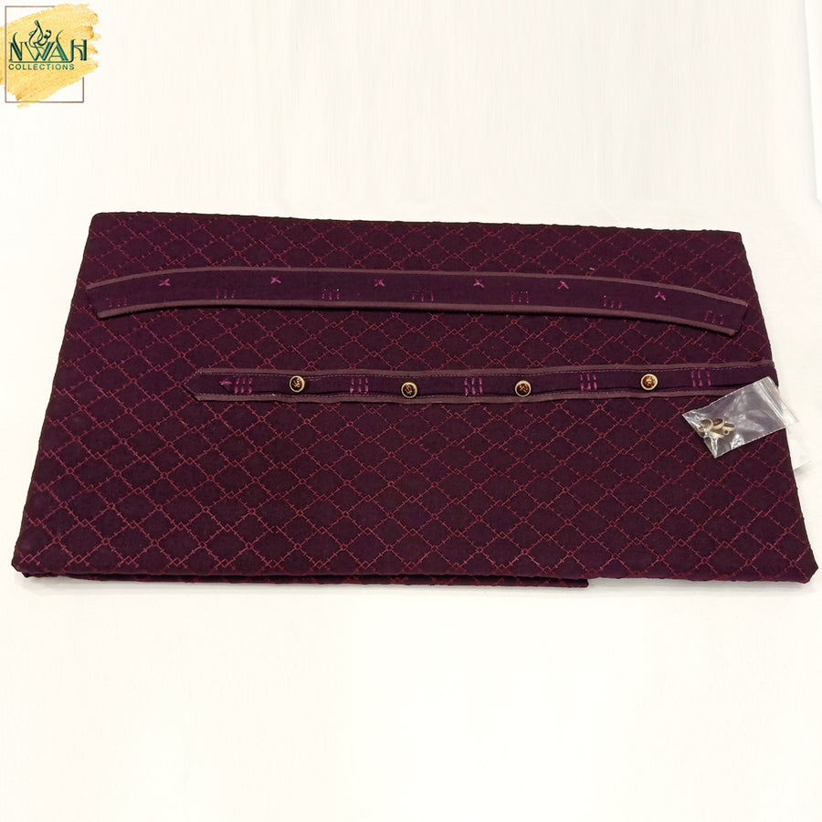 luxury soft krandi embroidery suit by NWAH collection