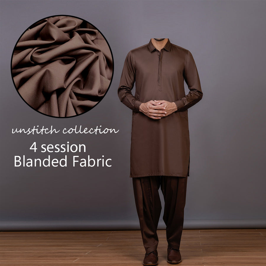Choclate Brown Tropical Seasson wash&wear Premium QUality Fabric For Men