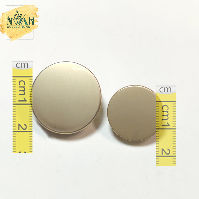 Coat Button ! Pack of 10pc ! 2pc Large Button ! 8pc Small ! Premium Metal Quality
