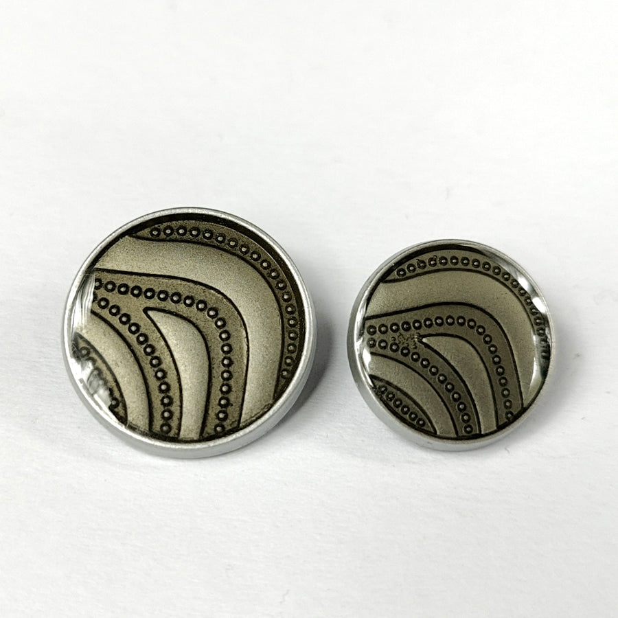 Coat Button ! Pack of 10pc ! 2pc Large Button ! 8pc Small ! Premium Metal Quality