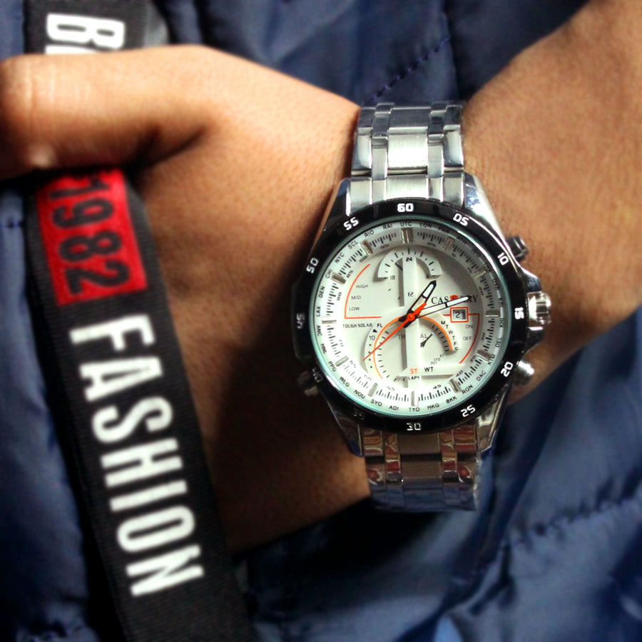 Stainless Steel Quartz Wirst Watch for Men Regular price Rs.2,850.00
