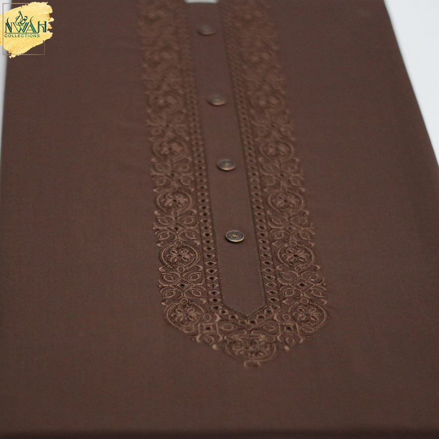 luxury Designer embroidery suit by NWAH collection