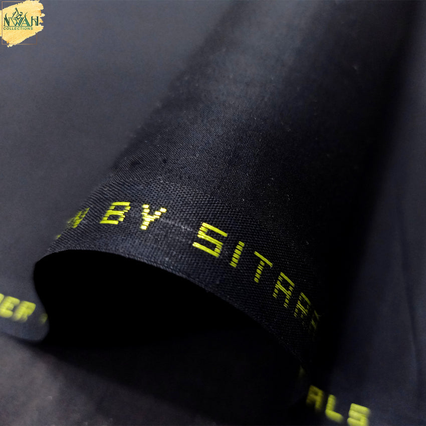 special black cotton by si-tara unstitch fabric for men