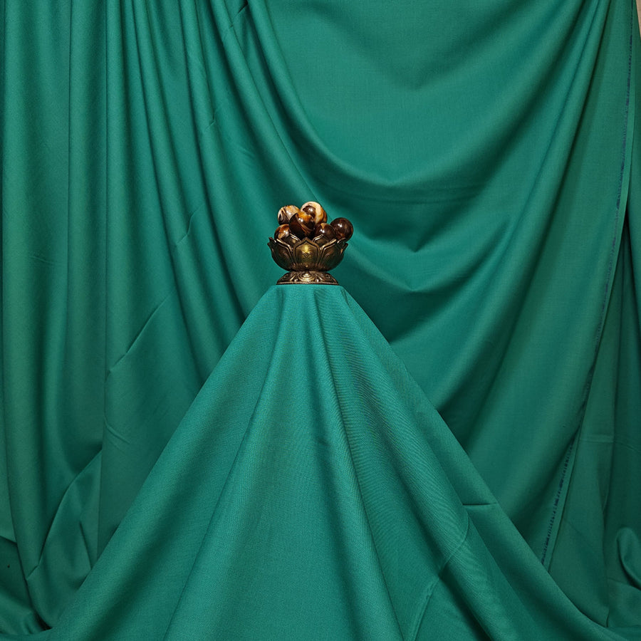 Zink Green Color Premium Quality Wash&wear Fabric for Tropical Seasson