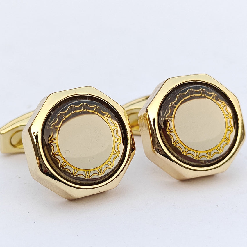 Metal cufflinks with artistic Design and attractive colors