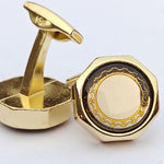 Metal cufflinks with artistic Design and attractive colors