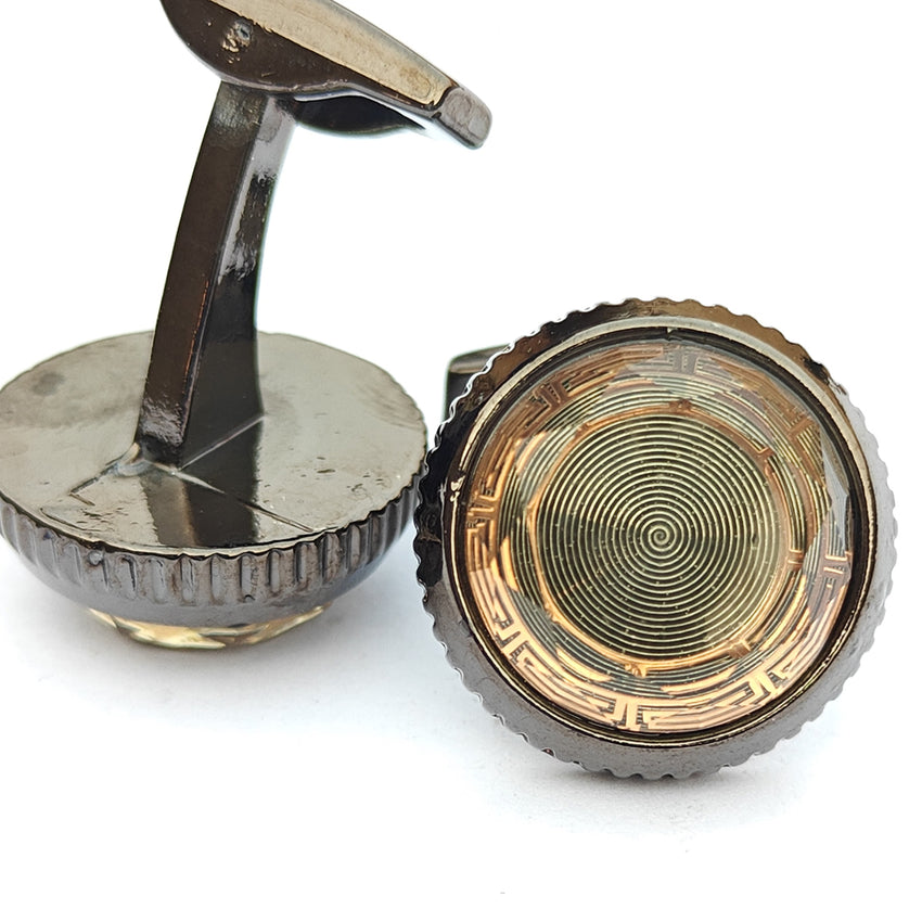 Metal cufflinks  Design with attractive colors 00027