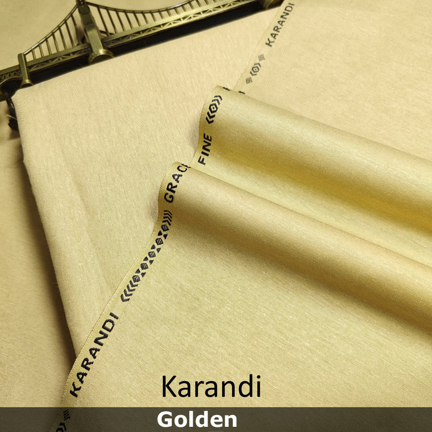 Pack of 2 suit ! Karandi plus Slub Wash&wear ! Tropical Seasson Fabric