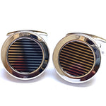 Metal cufflinks with artistic Design and attractive colors