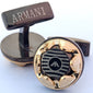 Armani Brand Metal cufflinks Design with attractive colors