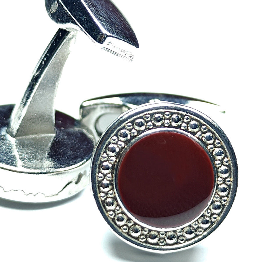 Metal cufflinks  Design with attractive colors 00012