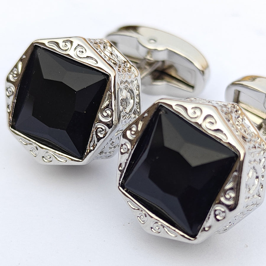 Zircone Metal cufflinks Design with attractive colors