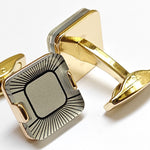 Metal cufflinks with artistic Design and attractive colors