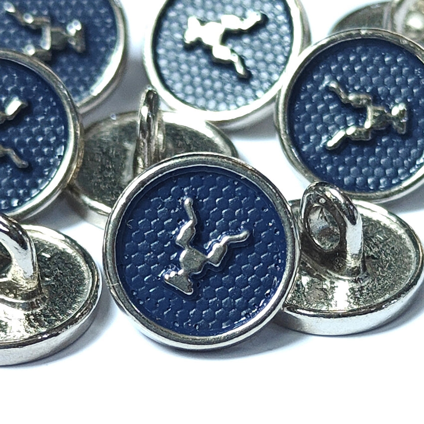 Pack of 10pc ! High Quality Button in Metal/ Mat Finish for Men Kameez