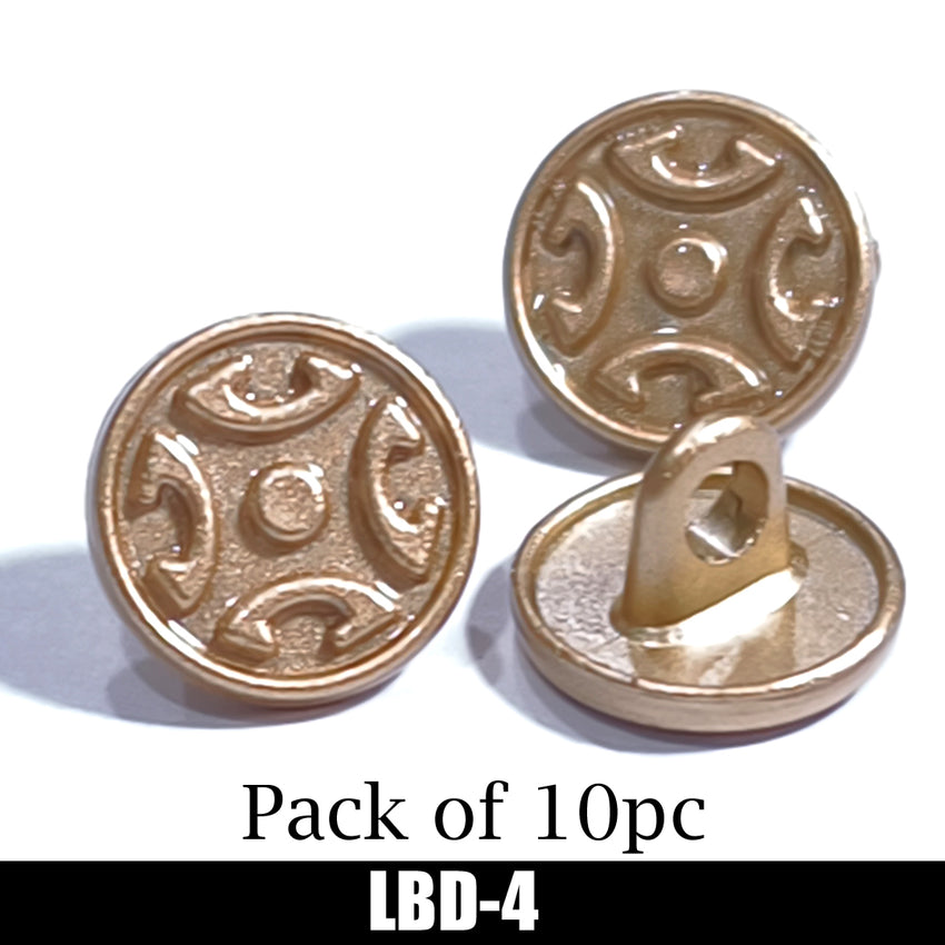 Pack of 10pc ! High Quality Button in Metal/ Mat Finish for Men Kameez