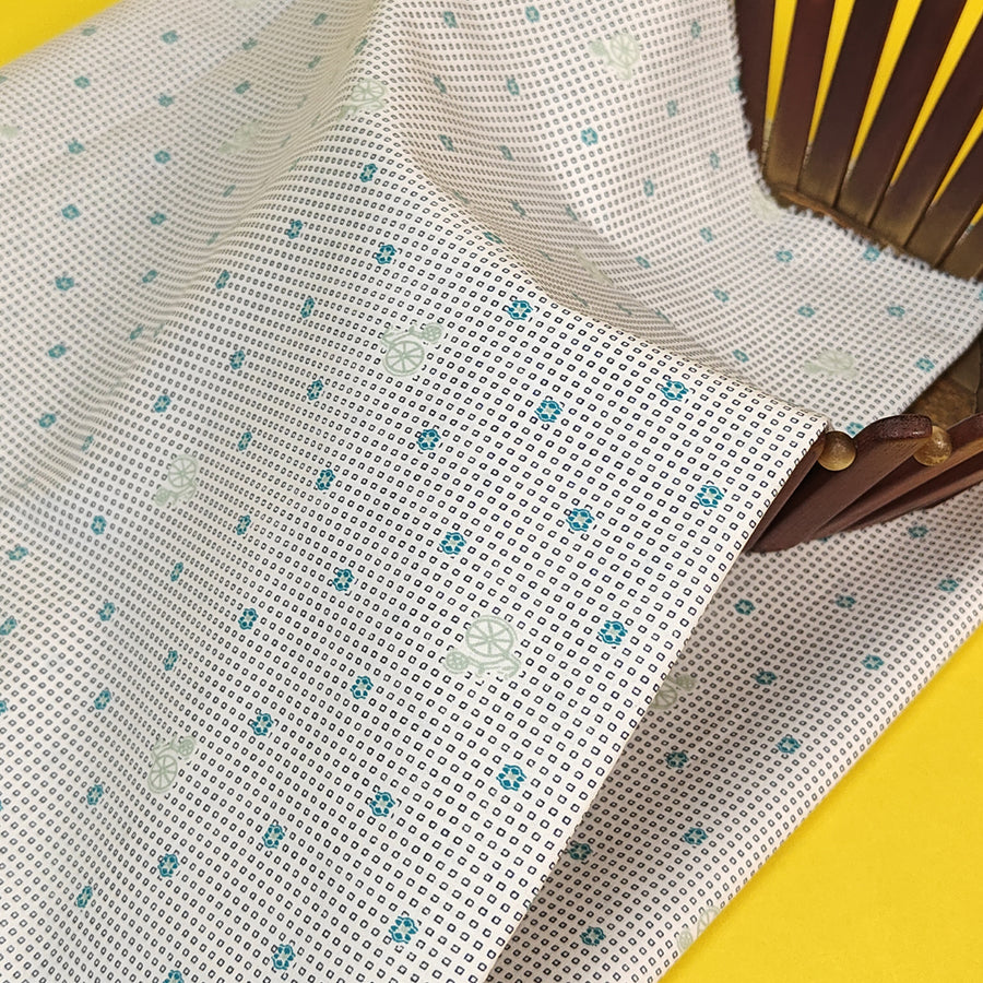 Digital Print Italian Cotton Kurta Fabric For Tropical Season