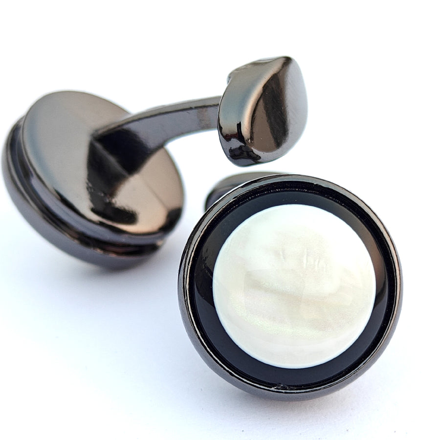 High Quality Multi WHite Stone Metal cufflinks Design with attractive colors