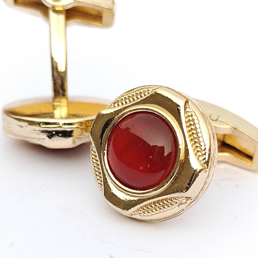 Metal cufflinks with artistic Design and attractive colors 00061