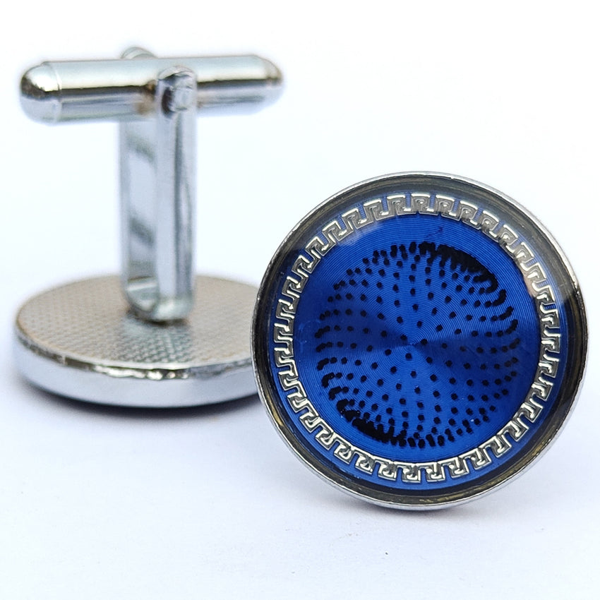 Metal cufflinks with artistic Design and attractive colors 00001
