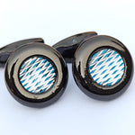 Metal cufflinks with artistic Design and attractive colors 00035