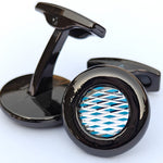Metal cufflinks with artistic Design and attractive colors 00035