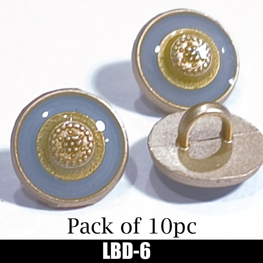 Pack of 10pc ! High Quality Button in Metal/ Mat Finish for Men Kameez