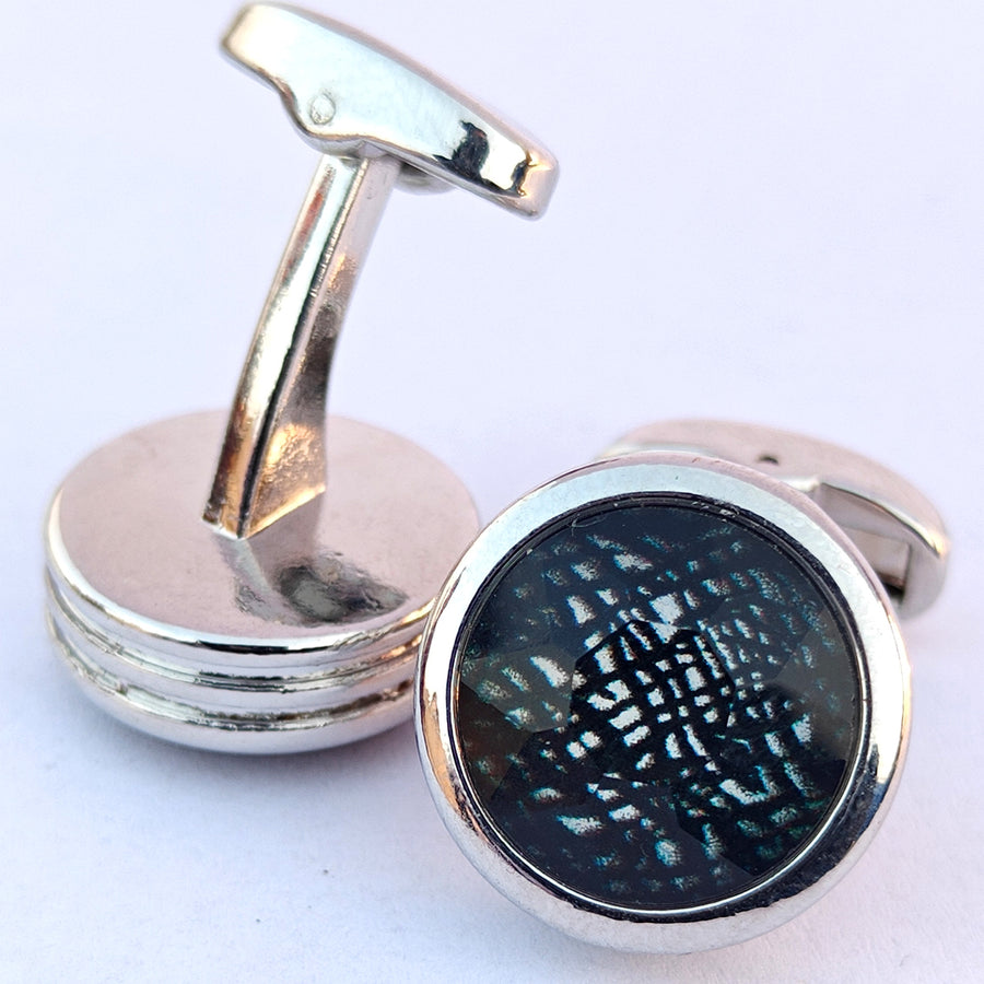 Sculpted Cable Cushion Cufflinks Design with attractive colors