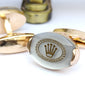 White Crown Logo with Gold Base cufflink for Men