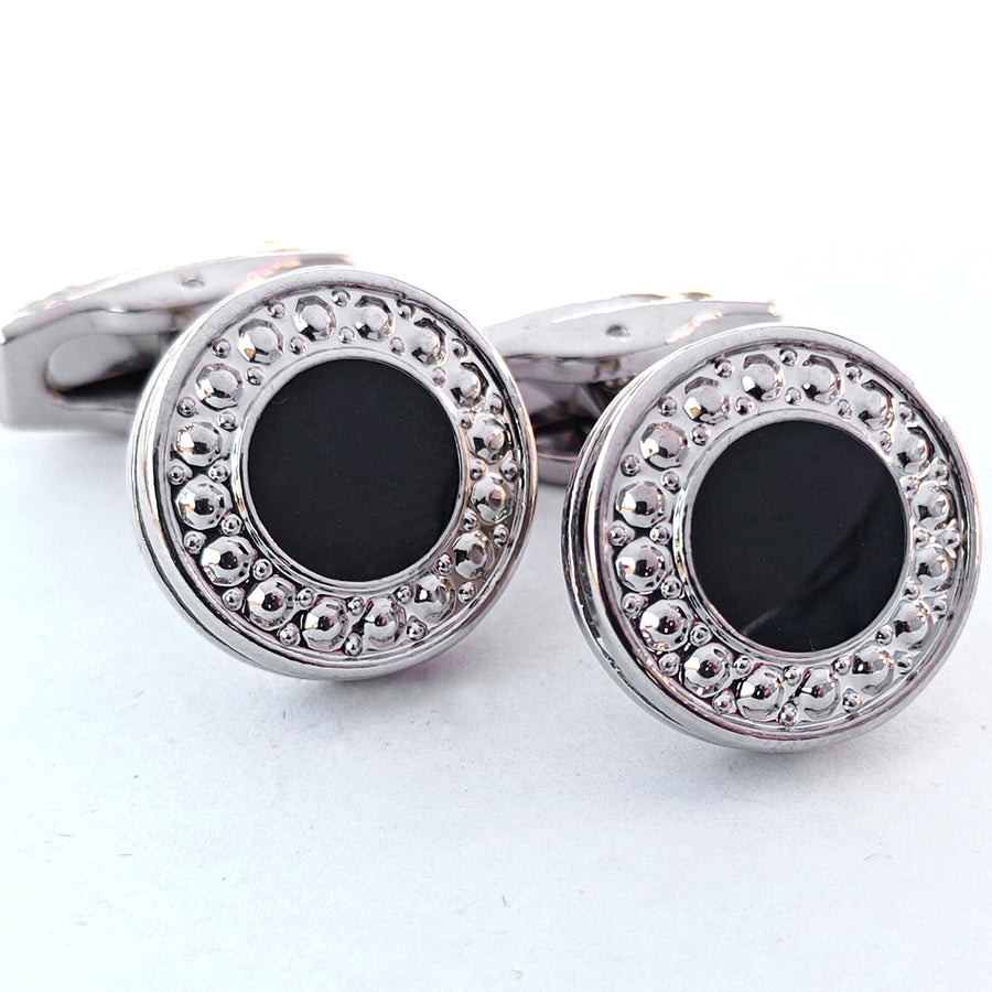Black Metal cufflinks Design with attractive colors