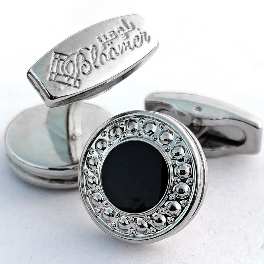 Black Metal cufflinks Design with attractive colors