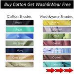 Buy cotton Get Wash&wear Free