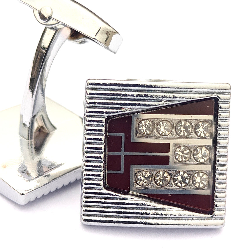 Metal cufflinks with artistic Design and attractive colors 00001