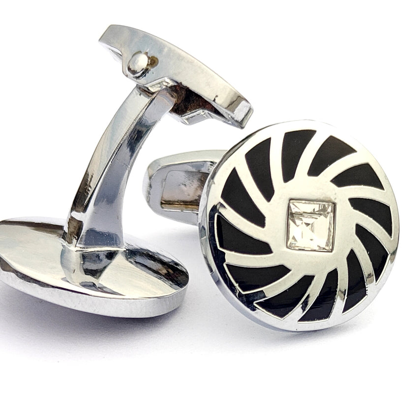 Metal cufflinks with artistic Design and attractive colors