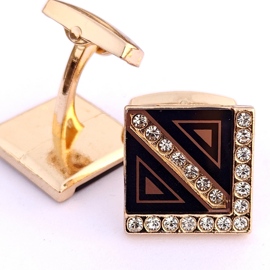 Metal cufflinks with artistic Design and attractive colors 00037