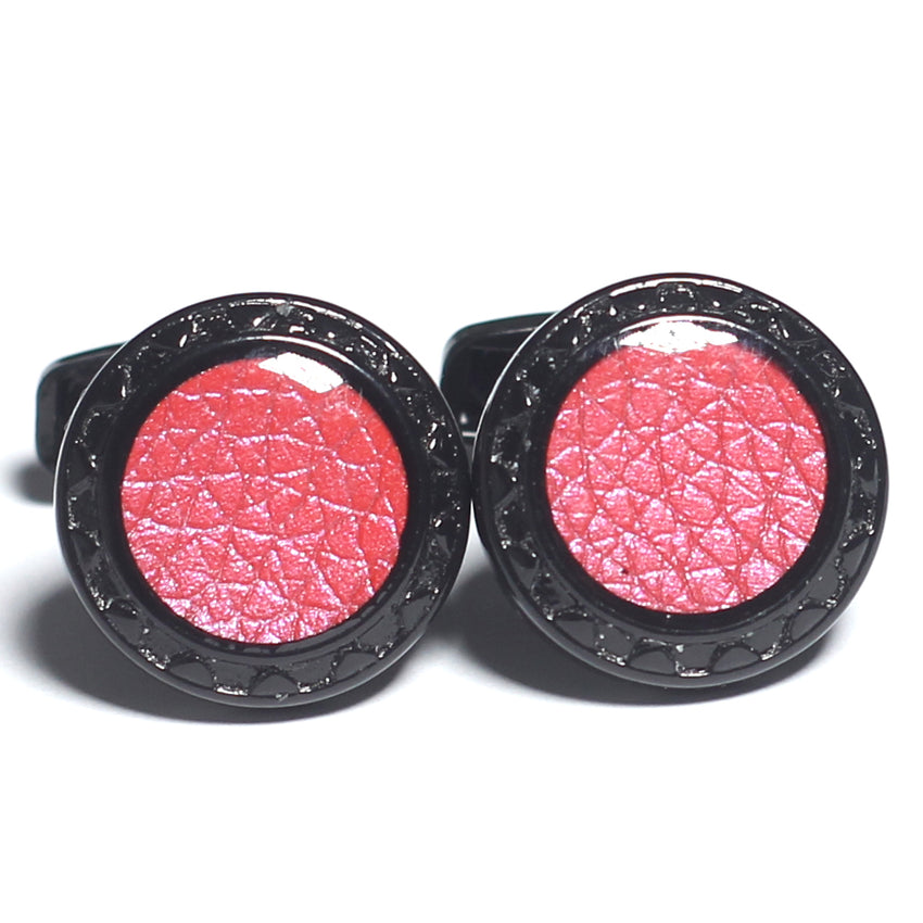 Metal cufflinks with artistic Design and attractive colors