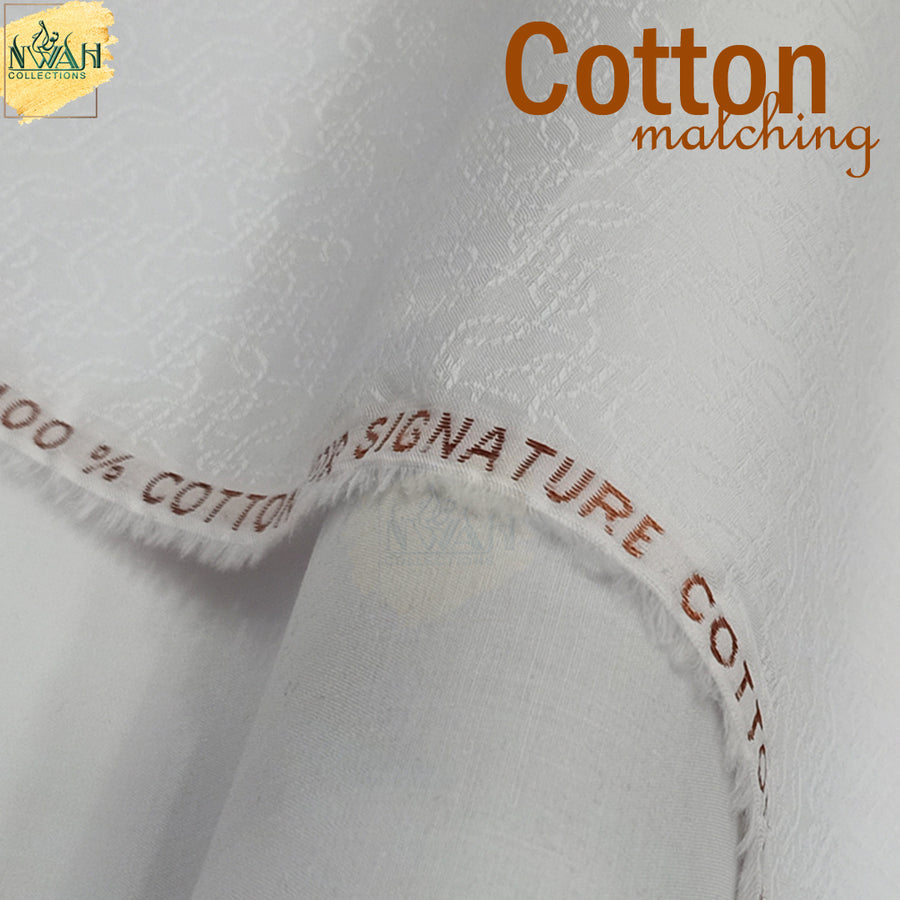 soft cotton matching by cha-wla unstitch fabric for men