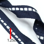 Navy and White  Stripes Ribbon