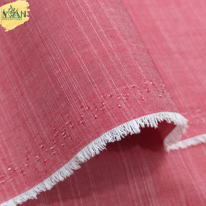 imported cotton slub design unstitch fabric for men