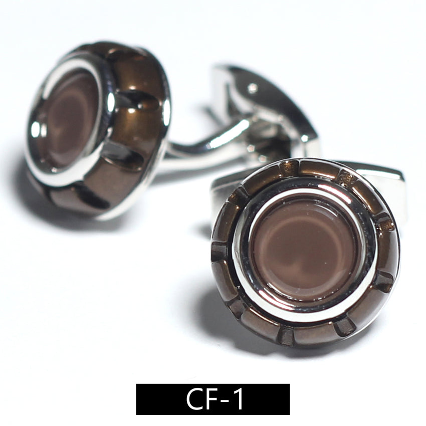 Metal cufflinks with artistic Design and attractive colors