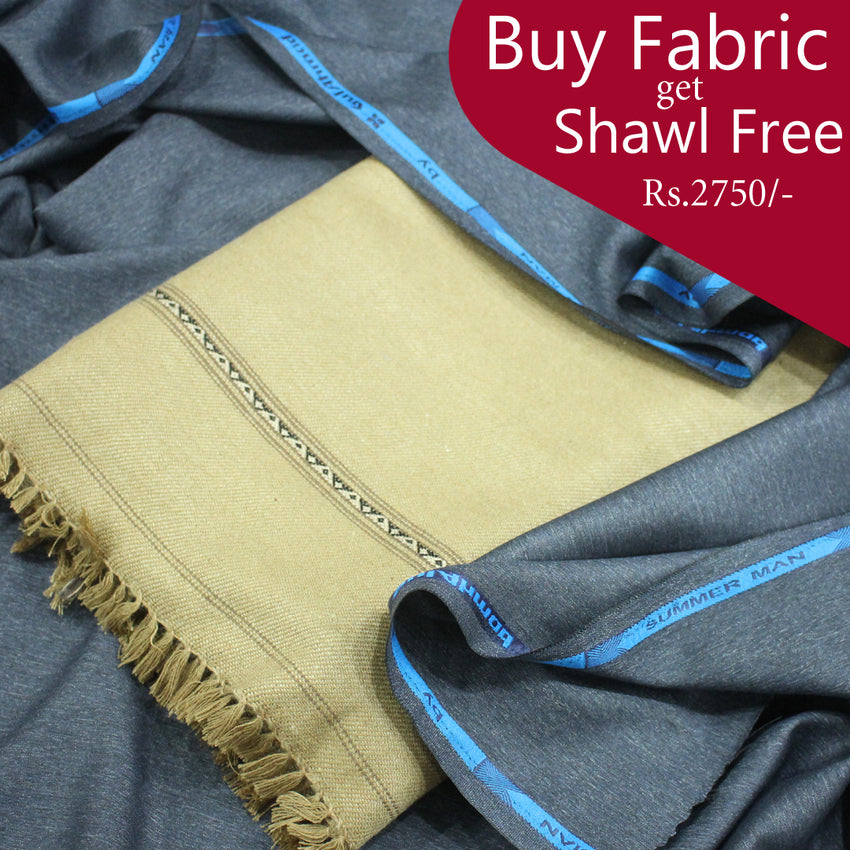 Buy Fabric Get Shawl Free