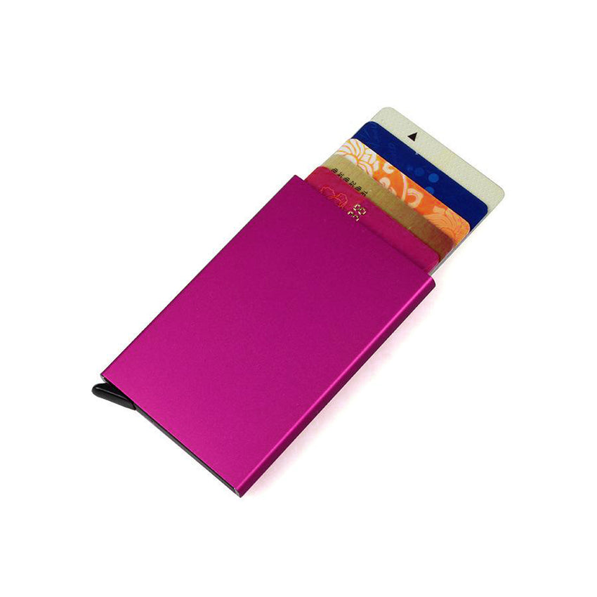 Men Credit ID Card Holder Metal Case