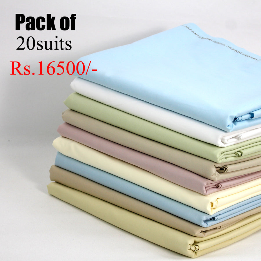 Pack of 20 Suits ! Summer Fabrics
