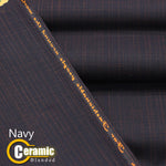 Navy Blue Ceramic premium summer fabric !