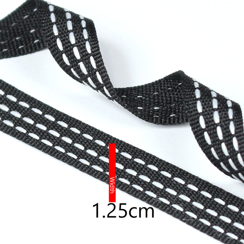 Black and White Stripes Ribbon