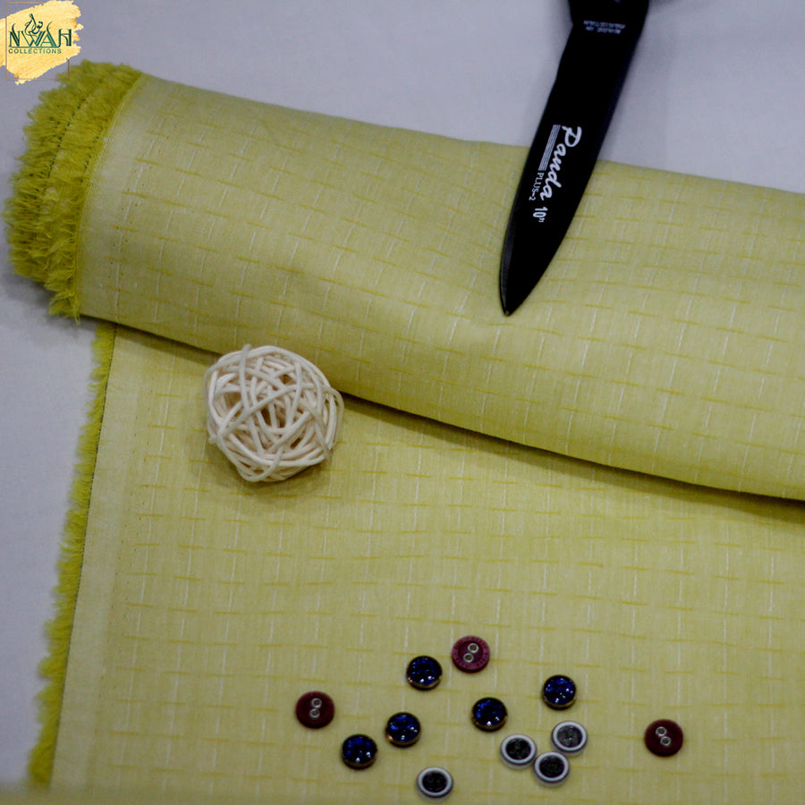 imported soft cotton in self design unstitch fabric for men