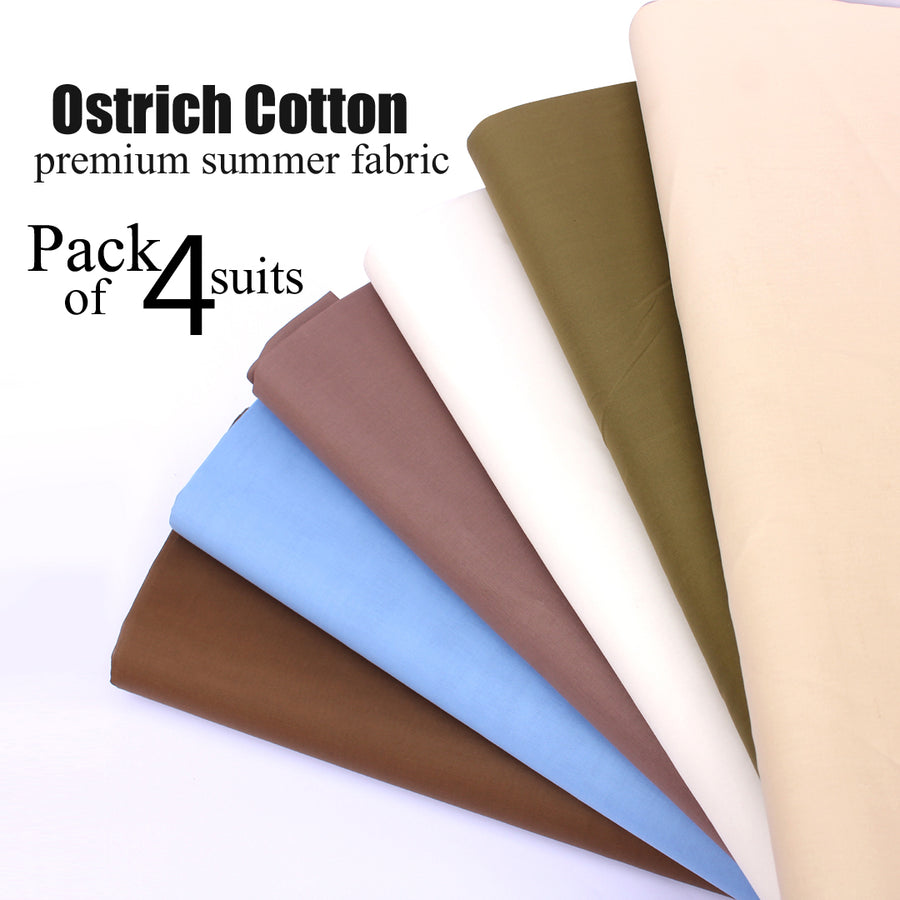 Pack of 4Suits premium cotton for summer