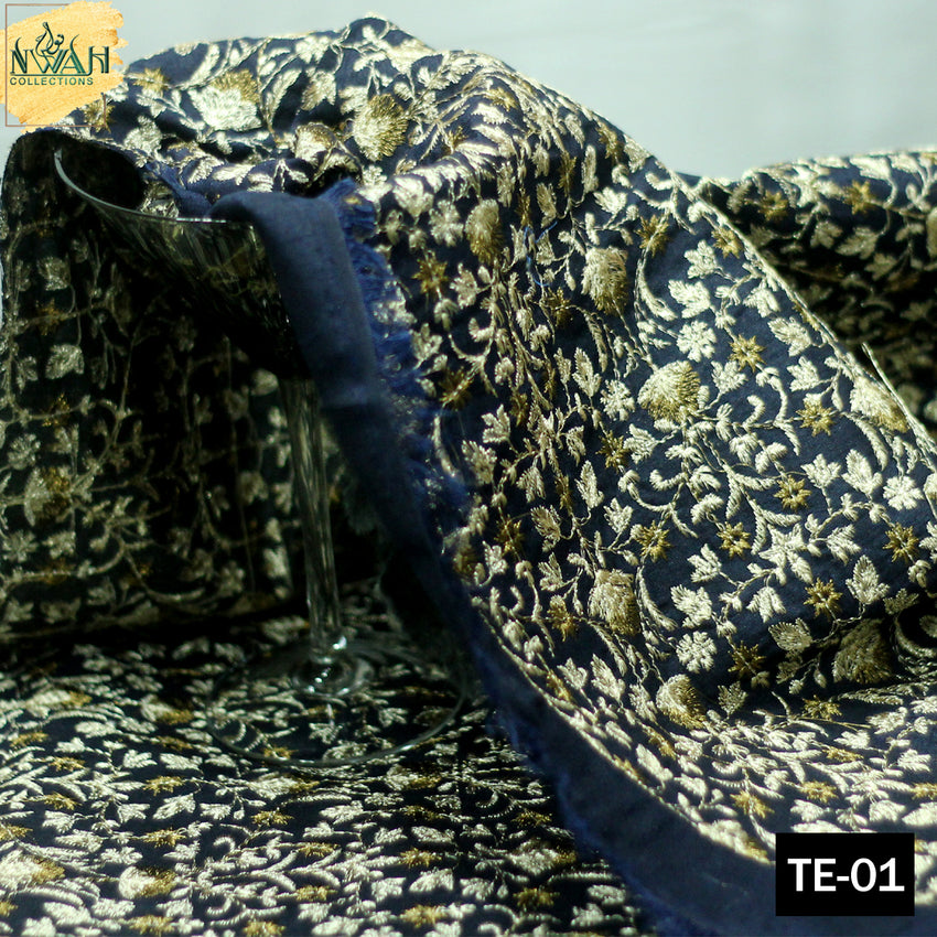 silk tilla embroidery waistcoat by Qabool Hai