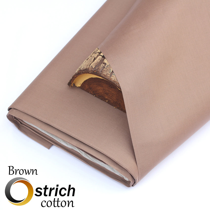 Brown Ostrich Premium Cotton